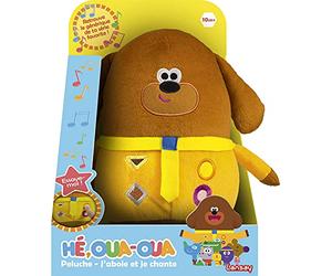 Lansay He Oua-Oua - Peluche Électronique Interactive - Jouet Éducatif avec Sons Et Lumières - Design Doux Et Ludique - Développe Les Sens Et L'Imagination - Format Adapté Aux Tout-Petits