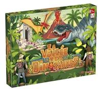 Lansay - La Vallée des Dinosaures - Jeu de Société Enfant dès 7 Ans - Jeu de Plateau 3D avec Figurines Dinosaure et Volcan - 2 à 4 Joueurs - Stratégie, Torches, Rubis et Obstacles Jungle