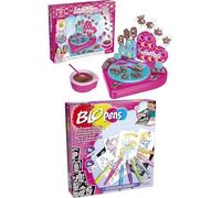 Lansay - LOT : 1 Mini Delices Création Tablettes de Chocolat + 1 BLOPENS Set Activités Féeriques - Idée Cadeaux pour Enfants Dès 5 Ans - Atelier Chocolat et Kit Dessins avec Feutres à Souffler