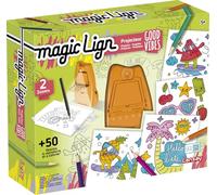 Lansay - Magic LIGN - Projecteur Good Vibes - Kit Création Dessins pour Reproduire + de 50 Illustrations - pour Enfants Dès 5 Ans - Apprendre à Dessiner - Projecteur Portable - Loisirs Créatifs