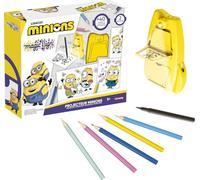 Lansay - Magic LIGN - Projecteur Minions - Projecteur Dessin Enfant 5 Ans+ - Apprendre à Dessiner par Reproduction - Activité Dessin sans écran - Loisirs créatifs Enfant à Domicile - Dessins à Tracer