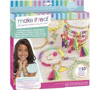 Lansay - Make It Real Chaînes et Breloques Fluo - 10 Bracelets - Dès 8 Ans