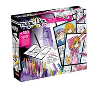 Magic Lign - LANSAY - Coffret Repro Manga Chibi - 100 illustrations - Dès 7 ans