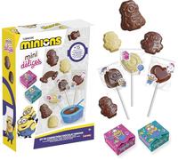 Lansay - Mini DÉLICES - Atelier de Confection Chocolat - Minions - Kit chocolaterie Enfants avec moules et Accessoires - Chocolats en Forme de Minions - Création gourmande dès 5 Ans