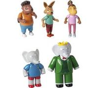 Lansay Pack de 5 Figurines Articulées Badou Marron G