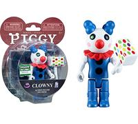 Lansay - Piggy - Figurine Articulée 10 cm - Clowny - Célèbre Personnage de Jeux Vidéos - avec Accessoires et Code de Téléchargement - Figurines à Collectionner - Dès 6 Ans