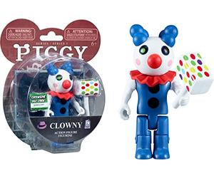 Lansay - Piggy - Figurine Articulée 10 cm - Clowny - Célèbre Personnage de Jeux Vidéos - avec Accessoires et Code de Téléchargement - Figurines à Collectionner - Dès 6 Ans
