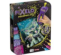 Lansay - PIXELO Phospho 2D Kit Dessins Phosphorescents - Dès 7 Ans | Stylo Électronique, Idée Cadeau Enfant, Kit de Dessins et Coloriages, Edition Pixelo Phosphorescent 2D avec 6 Feutres