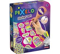 Lansay - Pixelo Sticker Set - Coffret Stickers Enfant à Colorier - Coloriage Pointillé Enfant - Stickers Phosphorescents à Décorer - Activité Créative 6 Ans - Idée Cadeau Créatif