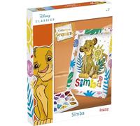 Lansay - Kit créatif Sequins Simba (Le Roi Lion) - Créez un tableau étincelant - Dès 7 ans