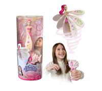 Lansay - SKY DANCERS - Fuchsia Fantasy - Poupée Volante Magique Pour Enfants Dès 6 Ans - Fée Qui S'Envole Avec Un Lanceur - Émerveillez vos Enfants - Fonctionne sans Pile - Idée Cadeau