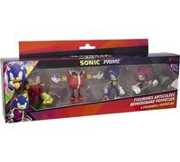 Lansay - Sonic Prime - Lot de 4 Figurines Articulées 7,5 cm - Collectionnez Les Personnages de Dessins Animés et Jeux Vidéos - Jouets pour Enfants dès 8 Ans