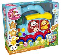 Lansay - TITOUNIS - Mon Train Musical Interactif 1er Âge - Jouet d'Éveil Sonore et Lumineux avec Mélodies et Comptines - Apprentissage des Formes et des Couleurs - Bébés dès 6 Mois