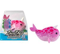 Lansay – Peluche interactive ZHU ZHU Aquarium Coral Le Narval Rose – Douce, dès 4 ans, sans eau