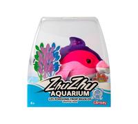 Lansay - ZHU ZHU Aquarium - Nina Le Dauphin - Découvre Ton Joli Dauphin - Poisson Doux et Rigolo - Peluche Douce & Interactive pour Enfants - Création Histoires Enchantées - Pas Besoin d'eau - 4 Ans