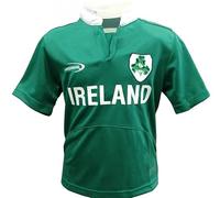 Lansdowne Maillot de Rugby à Manches Courtes Ireland Shamrock Performance Vert pour Enfants (5/6 Ans)