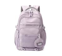 LANSHIYA Joli sac à dos esthétique pour filles, étudiants, adolescents, couleur unie, léger, violet, Sacs à dos de jour