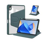 Lanshui 360° Rotating Ultra-Thin Case with Pen Slot, Acrylic Protective Leather Cover Suitable for Huawei Matepad Air 11.5 2023 Universal(Dark Green)