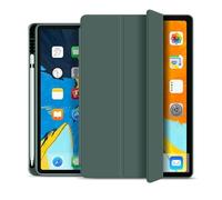 Lanshui Accessoires pour tablette, coque de protection pour tablette, étui en TPU + cuir PU pour Samsung Galaxy S7 Plus/S8 Plus/S7 FE SM-T970/SM-T975 SM-X800/X806/X805 12,5" (vert foncé, S7 Plus 12,4