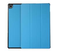 Lanshui Accessoires pour tablette, étui à rabat en cuir synthétique à trois volets, coque rigide portable compatible avec Lenovo Tab M10 Plus 3ème génération 10,6" TB-125F/128F (bleu ciel)