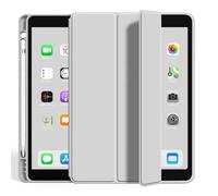 Lanshui Accessoires pour tablette, étui pour iPad 10.2 Pro 11 13 9.7 Mini 6 10.5 Air 3 Smart Cover avec porte-crayon iPad 11e 10e 9th 8th 7th 6th 5th 2025 Fundas (gris blanc, iPad Air13 2024 2025)