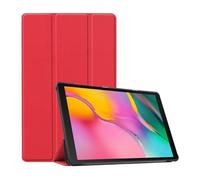 Lanshui Accessories 3-Fold Tablet Leather Protective Case Suitable for Samsung Galaxy Tab S9 Plus x810 12.4 inches 2023(Rouge)