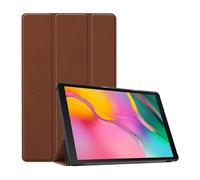 Lanshui Accessories 3-Fold Tablet Leather Protective Case Suitable for Samsung Galaxy Tab S9 Plus x810 12.4 inches 2023(Marron)