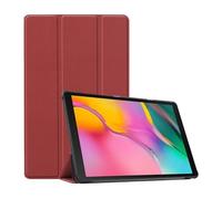 Lanshui Accessories 3-Fold Tablet Leather Protective Case Suitable for Samsung Galaxy Tab S9 Plus x810 12.4 inches 2023(Wine Red)