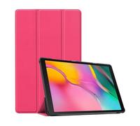 Lanshui Accessories 3-Fold Tablet Leather Protective Case Suitable for Samsung Galaxy Tab S9 Plus x810 12.4 inches 2023(Rose Red)