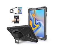 Lanshui Accessories Hand/Shoulder Strap Anti Drop Shell Protective Case Suitable for Samsung Galaxy Tab S10U/S9U/S8Ultra 14.6 inch(Black (Strap))