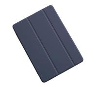 Lanshui Silicone Leather Case with Pen Slot, Tablet Protective Cover Suitable for iPad Air16/Air 13 inch 2024(Bleu Marin)