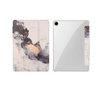 Lanshui Tablet Accessories, Étui de protection triple pliable en marbre peint en marbre transparent compatible avec Samsung Galaxy Tab S10 FE 10,9/S9 FE 10,9"/S9 11" (cochon, S10 FE 10,9 pouces)
