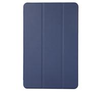 Lanshui Triple coque antichoc en cuir synthétique avec rabat pour tablette compatible avec Samsung Galaxy Tab A9+ Plus 11 pouces (2023) (bleu foncé)
