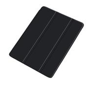 Lanshui Triple Foldable Silicone Protective Cover, TPU+PU Leather Case Suitable for iPad Air 11(M2/M3)/air4/5-10.9 inch Universal(Noir)