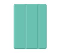 Lanshui Triple Foldable Silicone Protective Cover, TPU+PU Leather Case Suitable for iPad Air 11(M2/M3)/air4/5-10.9 inch Universal(Mint Green)