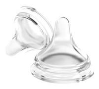 LANSINOH 2 Tétines Natural Wave pour biberon lait maternel débit Moyen Neutre G