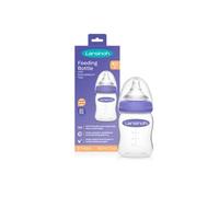 Lansinoh Baby Bottle with NaturalWave Teat (160 ml), Anti-colic, Plastic 100% BPA & BPS free, Slow Flow silicone teat which is soft and flexible, purple