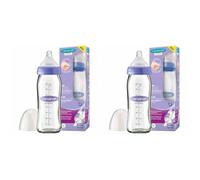 Lansinoh® Bibéron en verre NaturalWave® tétine 240 ml Bouteilles 2x1 pc(s)