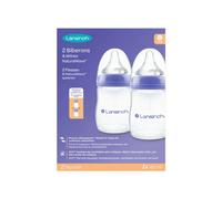 Lansinoh Biberon NaturalWave 160 ml Tétine anti-colique – Lot 2
