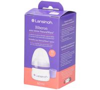 Lansinoh - Biberon PP NaturalWave® 60 ml - Nouveau Né - Tétine débit très lent XS - Sans BPA - Débit adapté - Allaitement mixte - Dès 0 mois