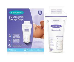 Lansinoh Breastfeeding Breastmilk Storage Bags sachet pour conserver le lait maternel 50 pcs