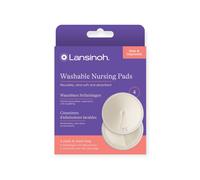 Lansinoh – Coussinets d'allaitement lavables – Bambou & barrière imperméable – 4 pièces