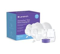 Lansinoh Discreet Duo Flow Kit de pièces de rechange pour tire-lait avec collecteurs de lait, brides de 24 mm, bouteilles et valves, accessoires de pompe portable, sans BPA/BPS