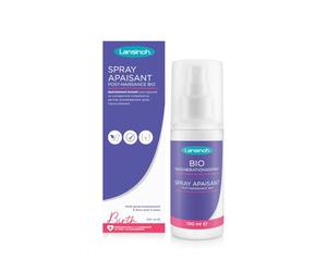 Lansinoh I Spray Apaisant Périnée Bio 100 ml - Brume Rafraîchissante Post-Partum - Actifs Naturels, 5 plantes BIO - Pulvérisation 360° Tête en Bas