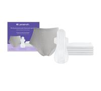 Lansinoh Kit de protection anti-fuites postpartum Essentiels maternité | Kit complet post-accouchement, Protections et accessoires essentiels, Culottes + serviettes + Alèse, Confort et hygiène,
