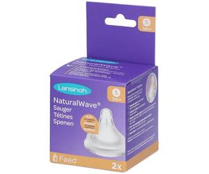 Lansinoh NaturalWave® Lot de 2 tétines péristaltiques débit lent Tétine(S) pc(s)