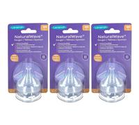 Lansinoh NaturalWave® Lot de 2 tétines péristaltiques débit rapide Tétine(S) 3x2 pc(s)