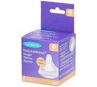 Lansinoh Tétine NaturalWave Débit Medium Bébés 3+ Mois 2 Pièces