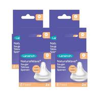 Lansinoh Tétines Natural Wave débit moyen M - Lot de 8