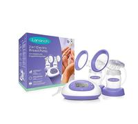 Lansinoh Tire-lait électrique 2 en 1 - Écran LCD éclairé - Pompe unilatérale ou latérale - Réglable individuellement